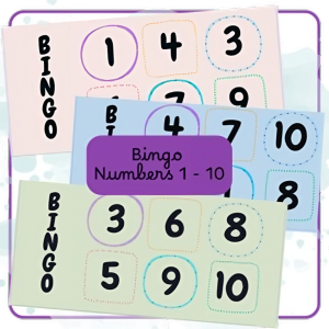 Bingo Numbers 1 to 10