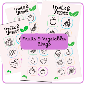 Fruits & Vegetables Bingo