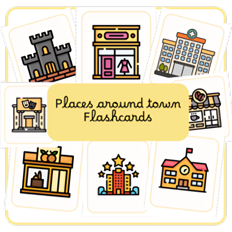 Place Around Town Flashcards